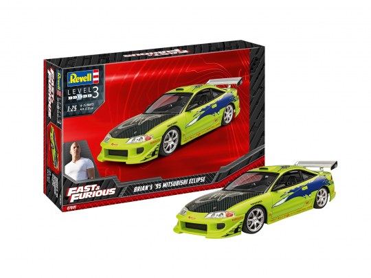 

Сборная модель Revell 1/24 Автомобиль ФОРСАЖ - Brian's 1995 Mitsubishi Eclipse 07691