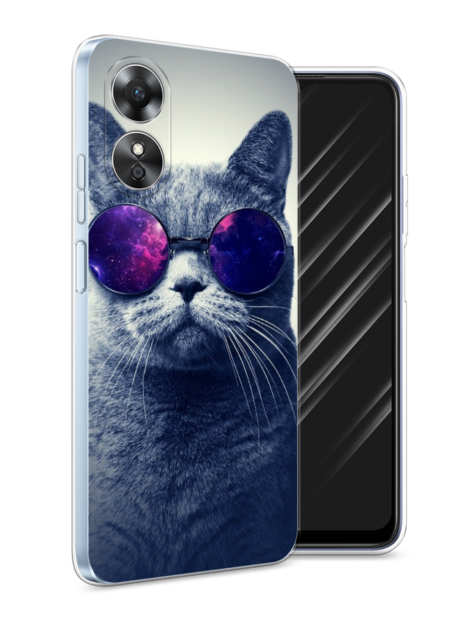 

Чехол Awog на Oppo A17 "Космический кот", Красный, 2512050-1