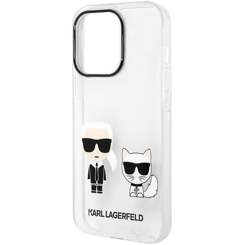 Панель-накладка Karl Lagerfeld PC/TPU Karl & Choupette Hard Transparent для iPhone 14 Pro