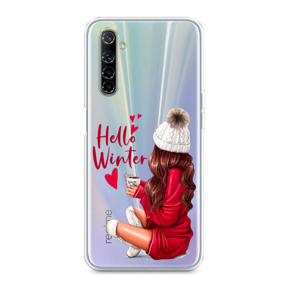 

Чехол на Realme 6 "Hello winter", Красный;белый;коричневый, 252750-5