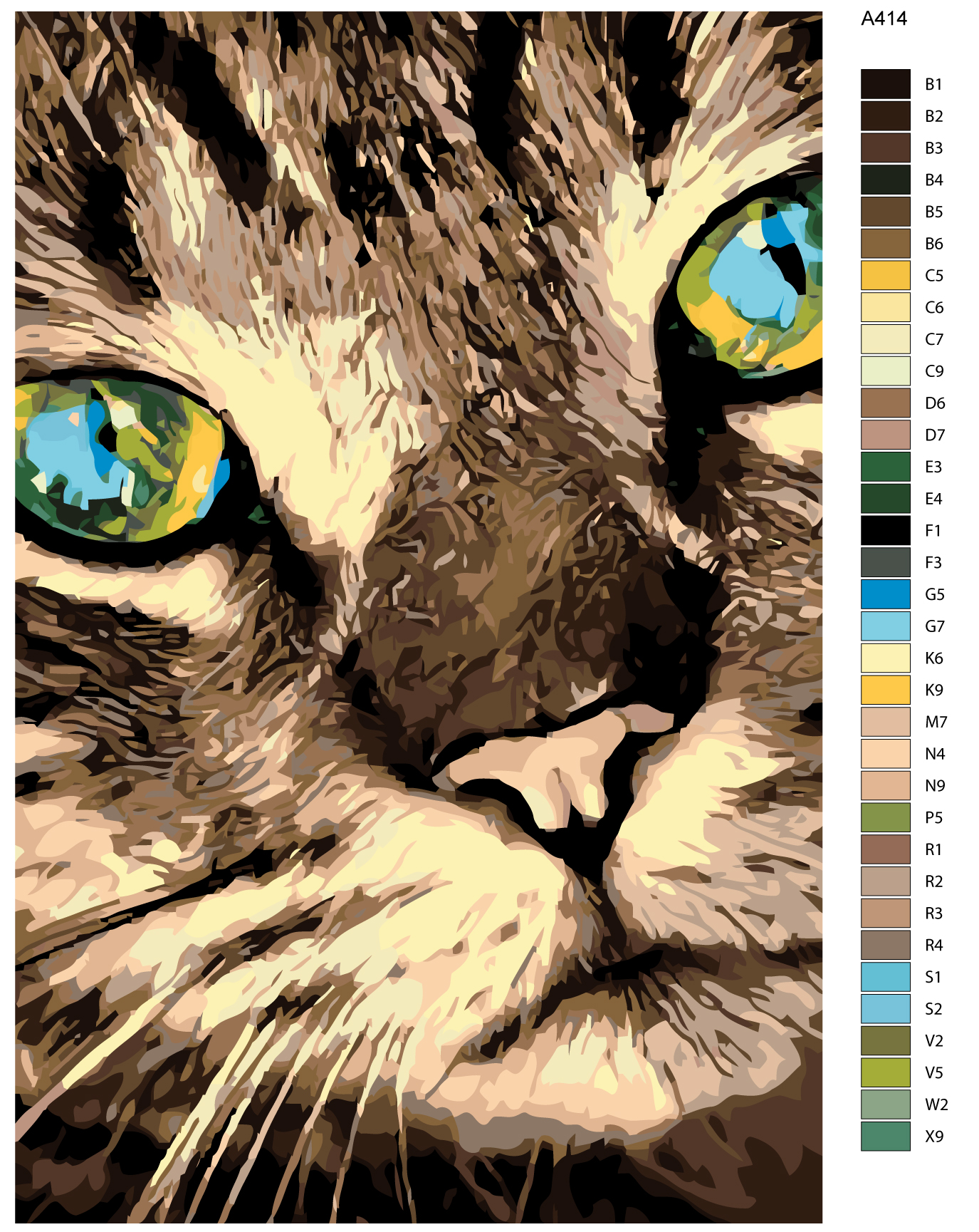 

Картина по номерам, Живопись по номерам, 48 x 72, A414, A414