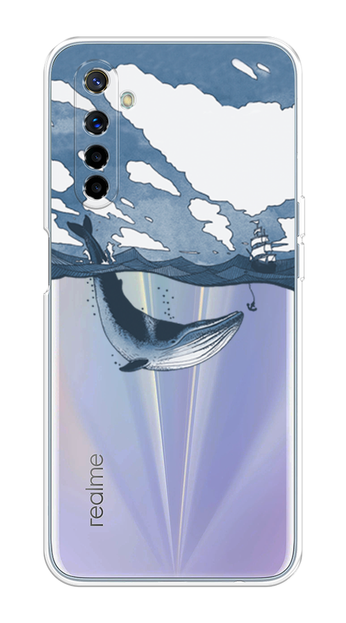 

Чехол на Realme 6 "Большой кит", Синий, 252750-1