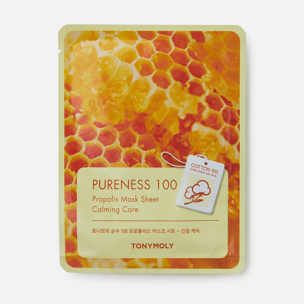 Маска для лица TONY MOLY Pureness 100 тканевая, с прополисом 21 мл