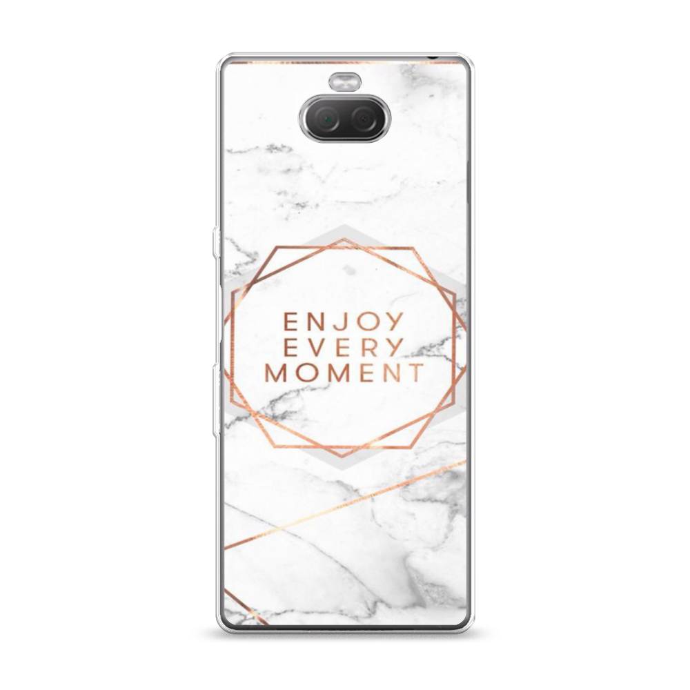 

Чехол Awog на Sony Xperia 10/XA3 "Enjoy every moment мрамор", Разноцветный, 54050-7
