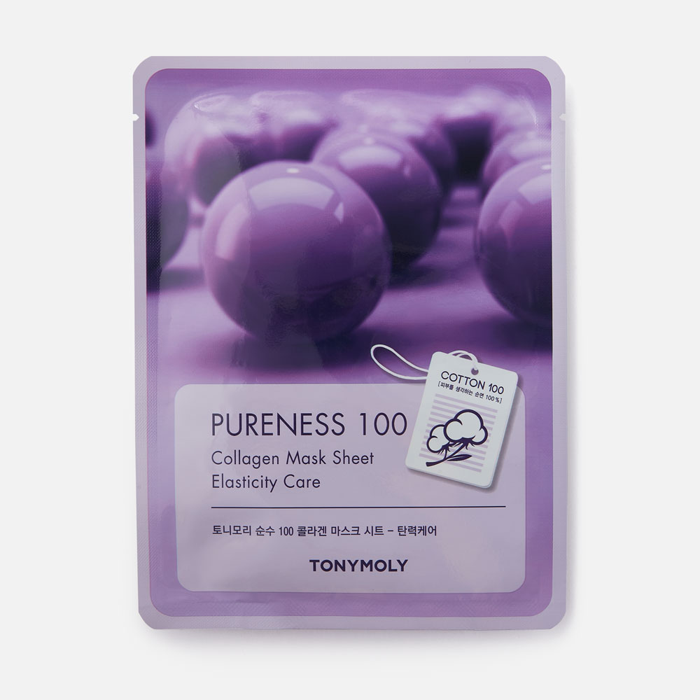 

Маска для лица TONY MOLY Pureness 100 тканевая, с коллагеном 21 мл
