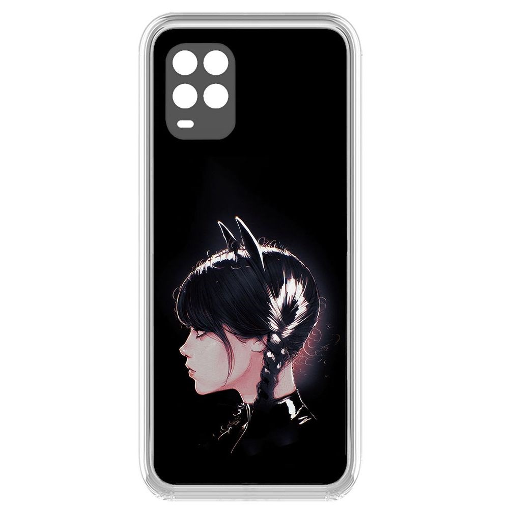 

Чехол-накладка Krutoff Clear Case Уэнсдей Аддамс - Кошка Уэнсдей для Xiaomi Mi 10 Lite