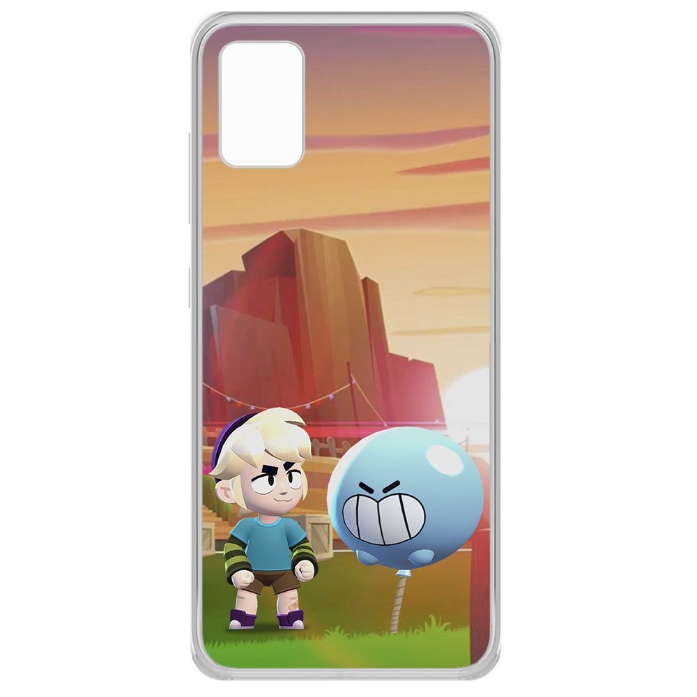 

Чехол-накладка Brawl Stars-Гас для Samsung Galaxy A51 (A515), Прозрачный