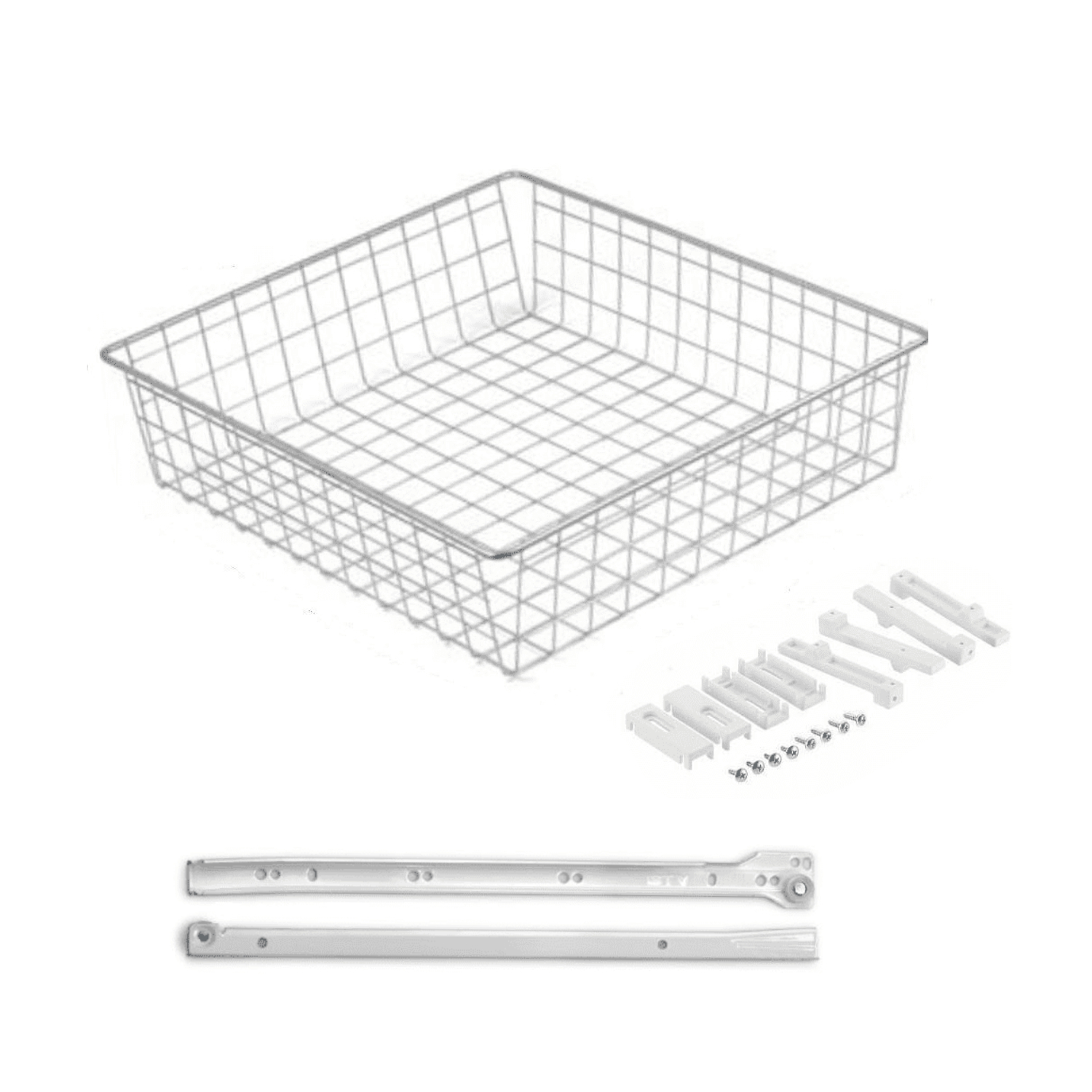 

Корзина выкатная сетчатая в модуль 500 мм 435х475х150 мм серая