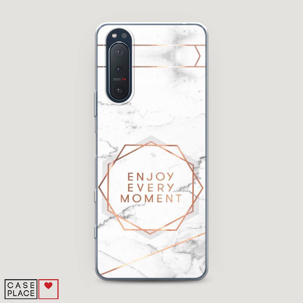 

Чехол Awog на Sony Xperia 5 II "Enjoy every moment мрамор", Разноцветный, 54750-7