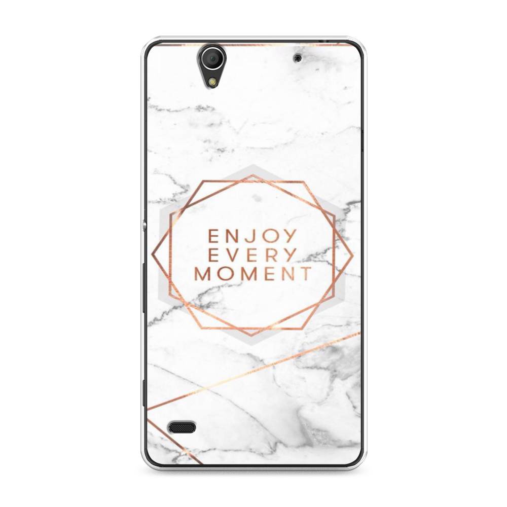 

Чехол Awog на Sony Xperia C4 "Enjoy every moment мрамор", Разноцветный, 52650-7