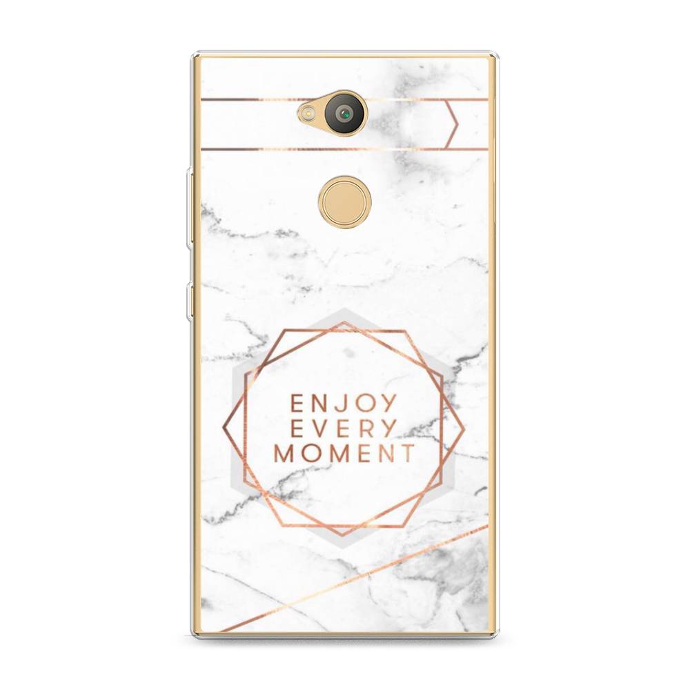 

Чехол Awog на Sony Xperia L2 "Enjoy every moment мрамор", Разноцветный, 53450-7
