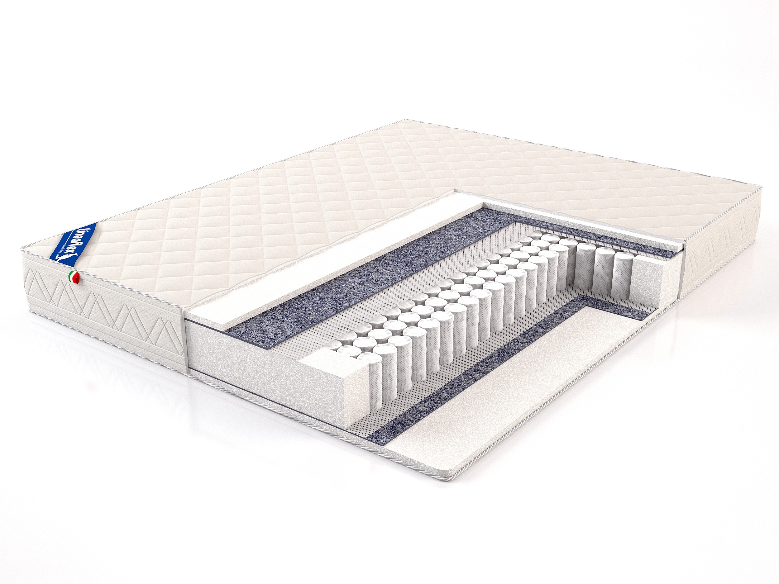 

Матрас Lineaflex Venta 140х190, Бежевый;белый;серый;серебристый, Venta