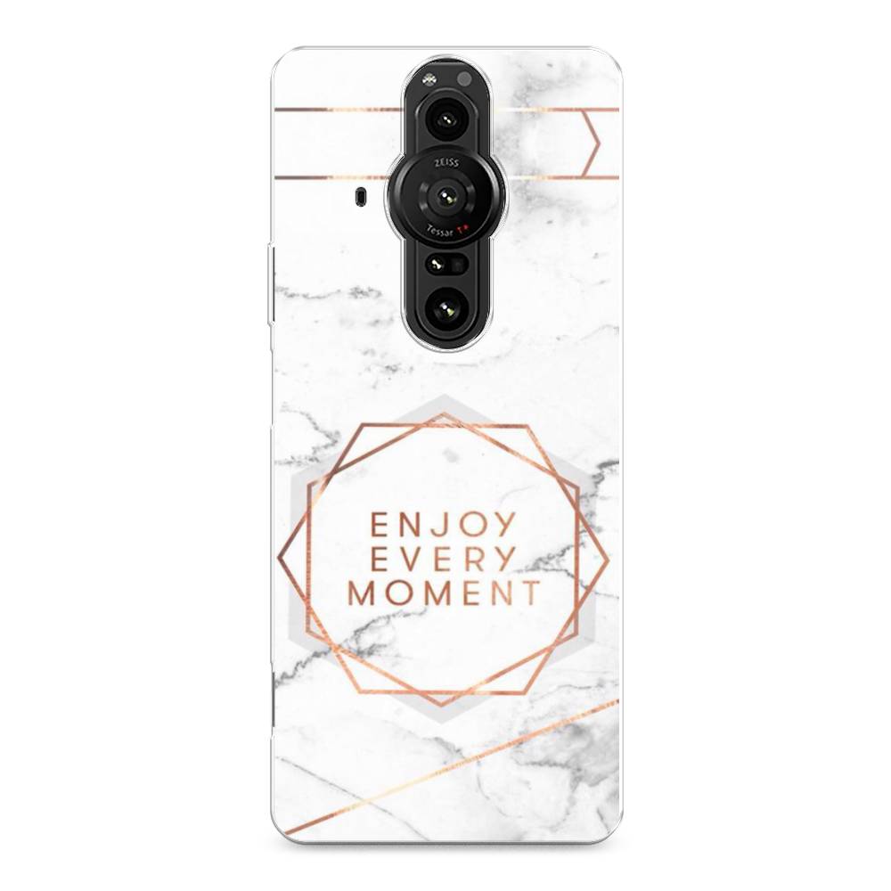 

Чехол Awog на Sony Xperia Pro-I "Enjoy every moment мрамор", Разноцветный, 55050-7