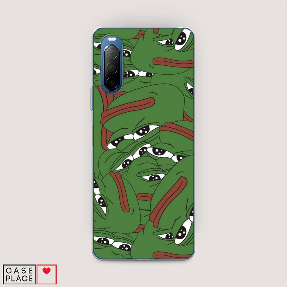 

Чехол Awog на Sony Xperia 10 II "Печальный frog", Разноцветный, 54650-9
