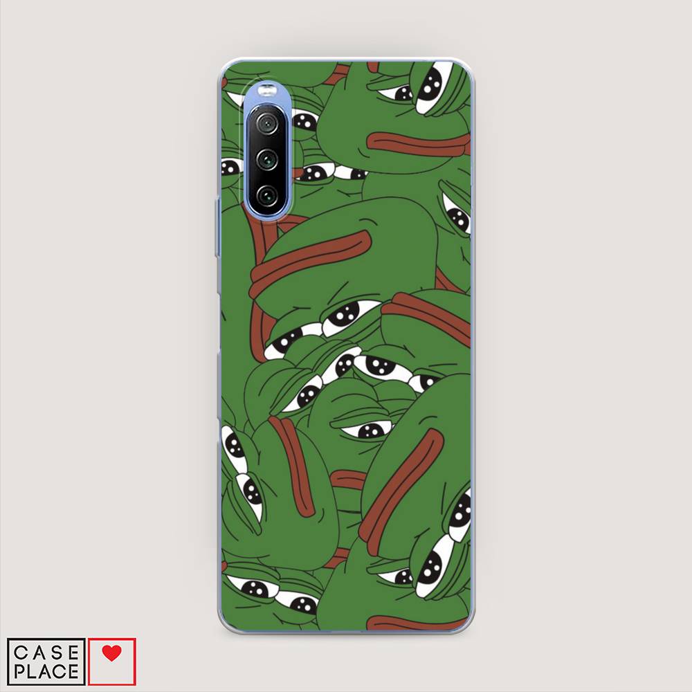 

Чехол Awog на Sony Xperia 10 III "Печальный frog", Разноцветный, 54950-9
