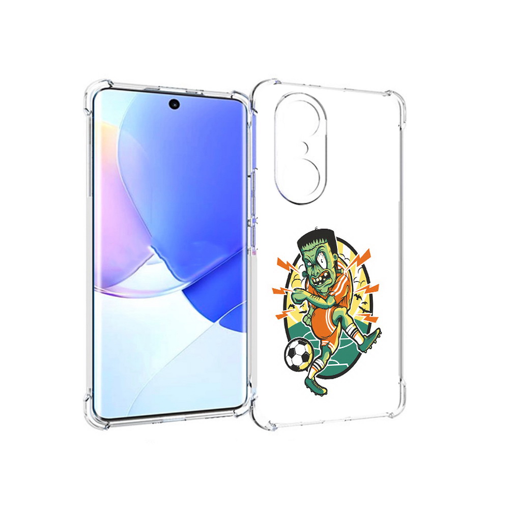 

Чехол MyPads Tocco для Honor 60 Pro зомби футболист, Прозрачный, Tocco