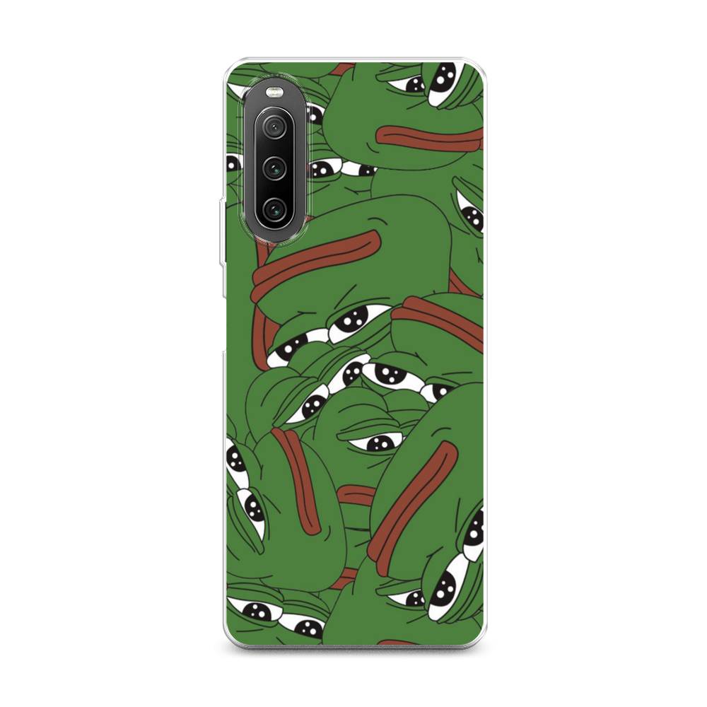

Чехол Awog на Sony Xperia 10 IV "Печальный frog", Разноцветный, 55250-9