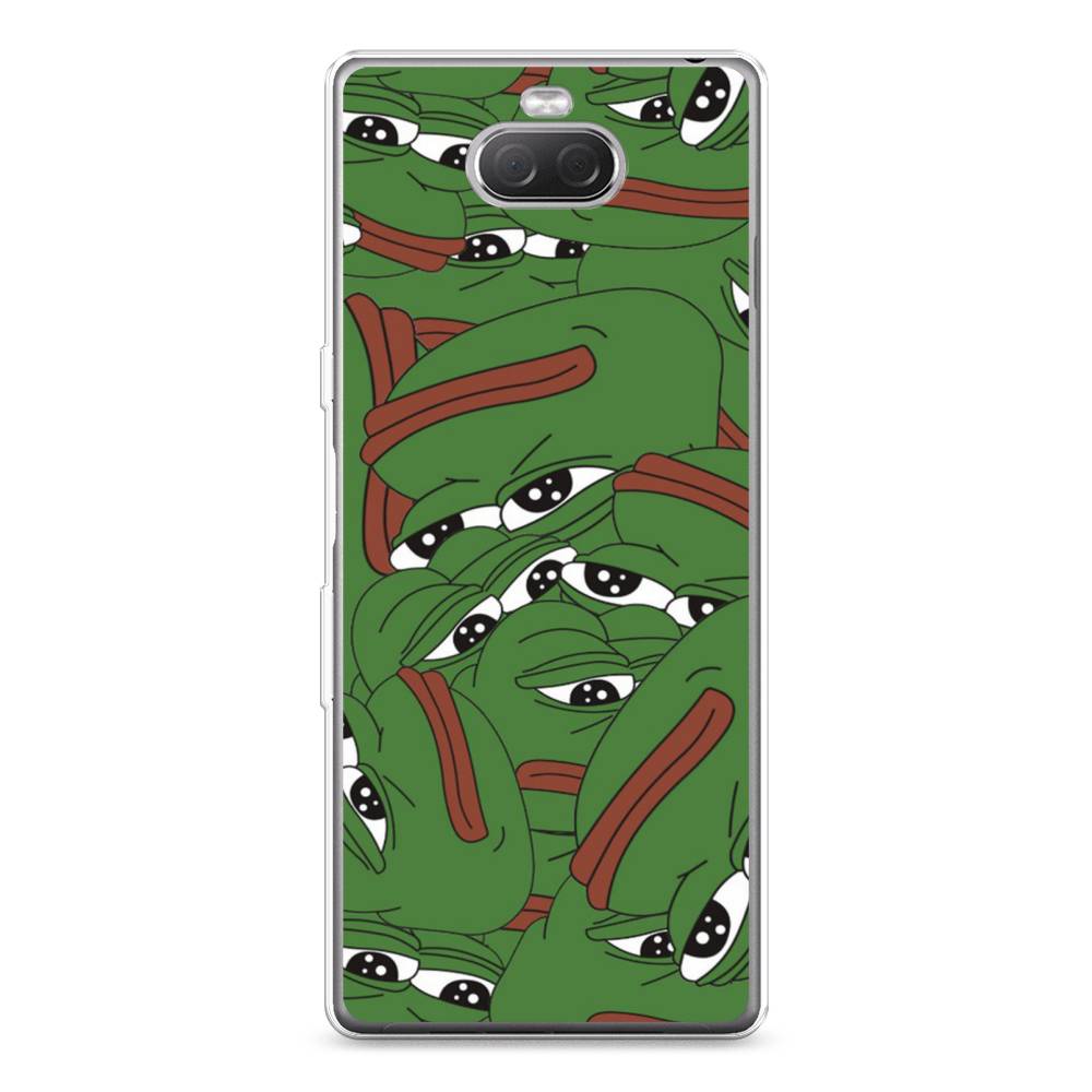 

Силиконовый чехол "Печальный frog" на Sony Xperia 10 Plus, 54150-9