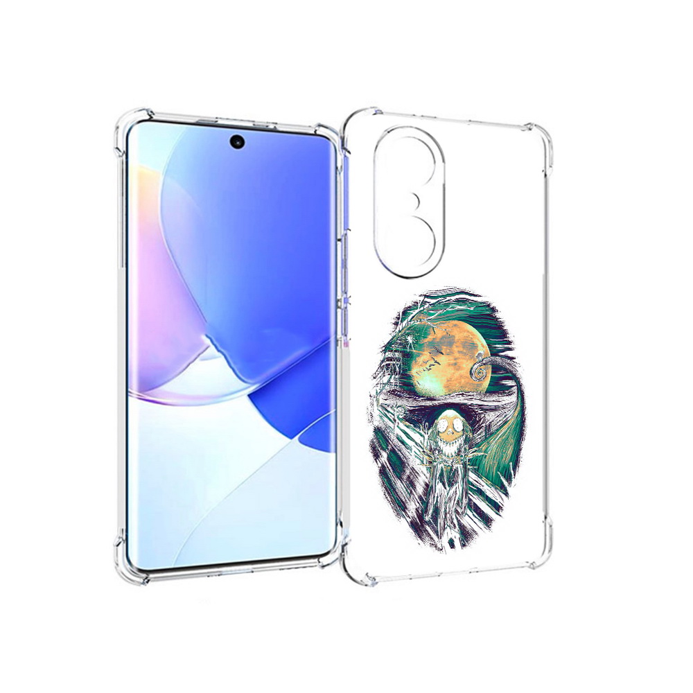 

Чехол MyPads Tocco для Honor 60 Pro зубастое существо абстракция, Прозрачный, Tocco