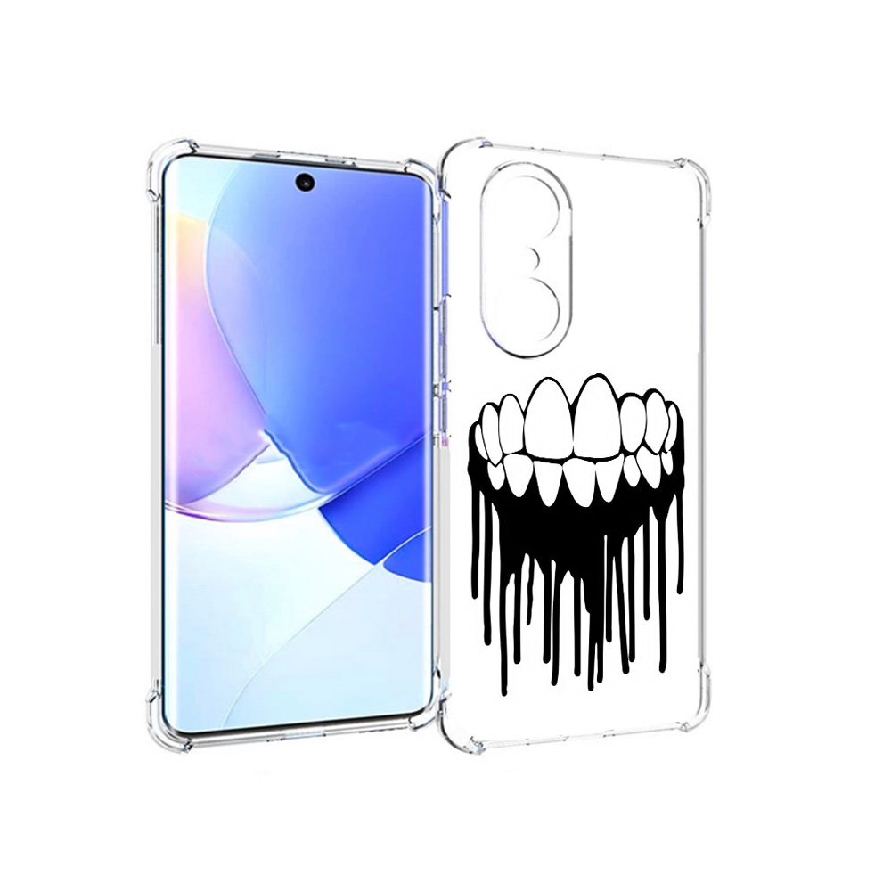 

Чехол MyPads Tocco для Honor 60 Pro зубы, Прозрачный, Tocco