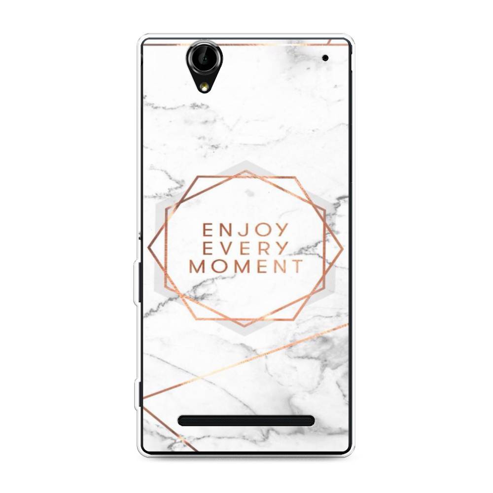 

Чехол Awog на Sony Xperia T2 Ultra "Enjoy every moment мрамор", Разноцветный, 50950-7