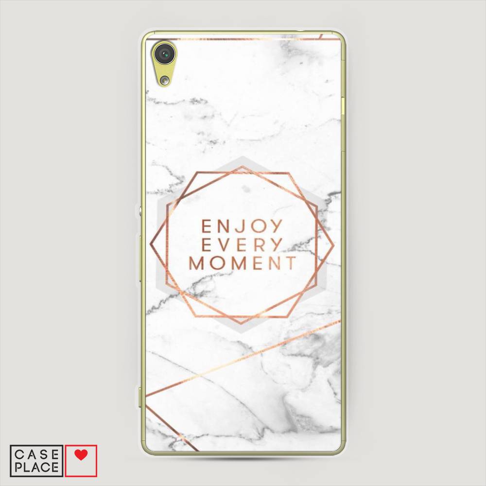 

Чехол Awog на Sony Xperia XA "Enjoy every moment мрамор", Разноцветный, 51250-7