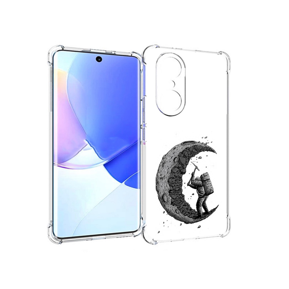 

Чехол MyPads Tocco для Honor 60 Pro камненная луна, Прозрачный, Tocco