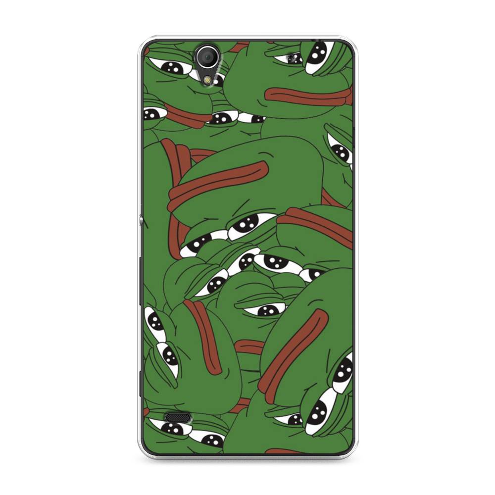 

Чехол Awog на Sony Xperia C4 "Печальный frog", Разноцветный, 52650-9