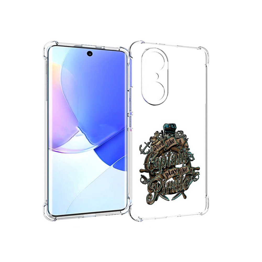 

Чехол MyPads Tocco для Honor 60 Pro капитан пиратов, Прозрачный, Tocco
