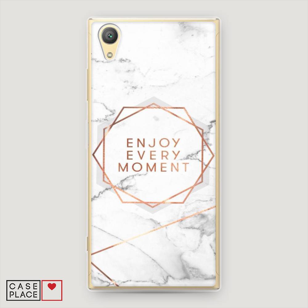 

Чехол Awog на Sony Xperia XA1 plus "Enjoy every moment мрамор", 53050-7