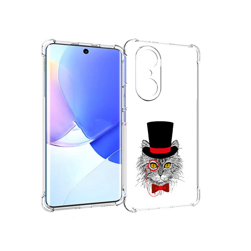 Чехол MyPads Tocco для Honor 60 Pro кот в шляпе