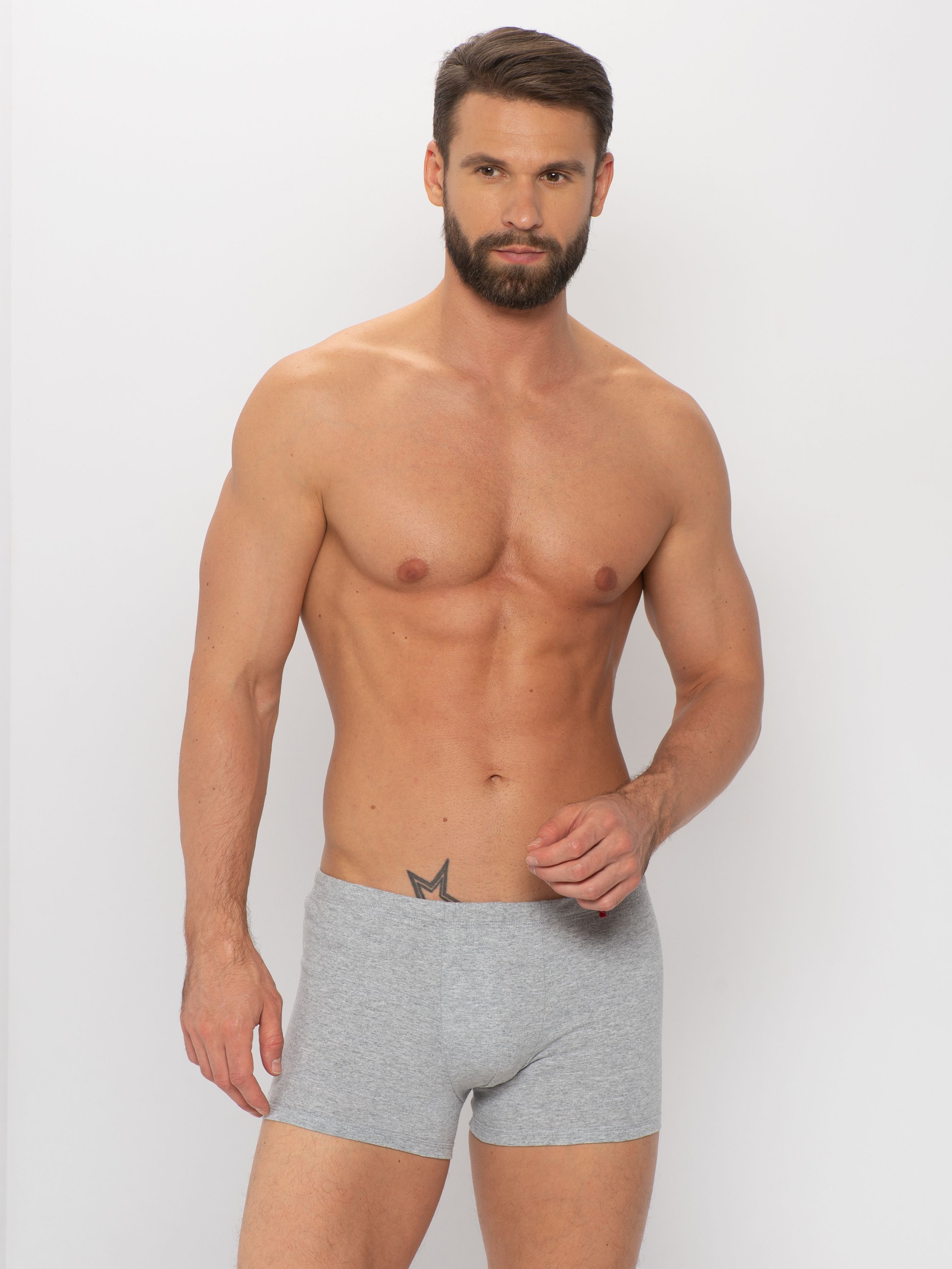 

Трусы мужские Body Star 5510 серые 2XL, Серый, 5510