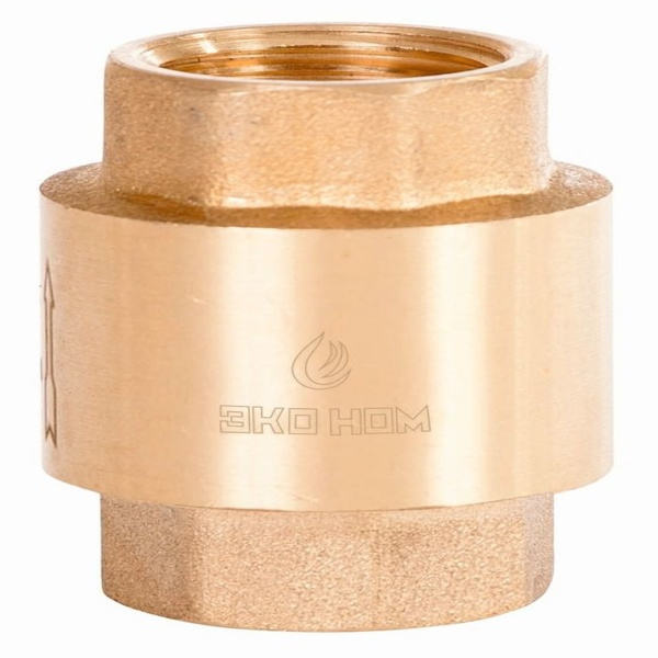 

Клапан обратный ЭКО НОМ с латунным сердечником 1/2", ОК-ЛС-1/2 PN16