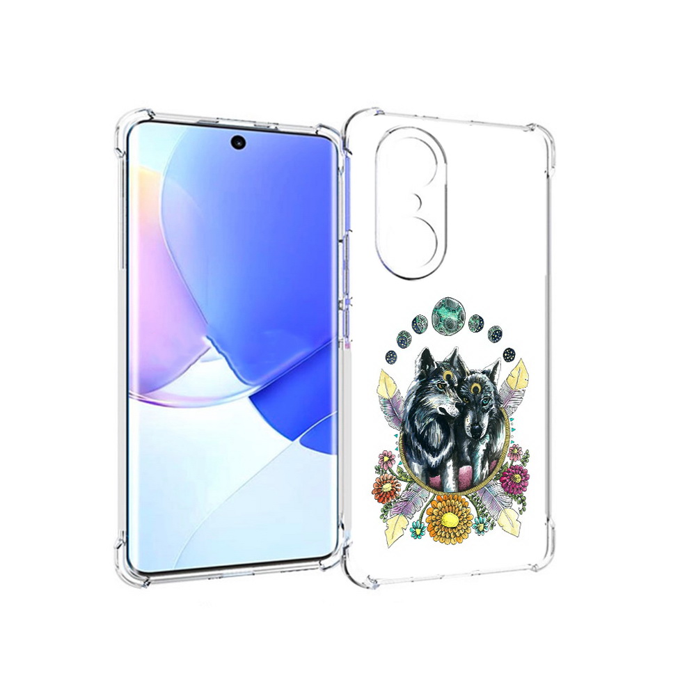 

Чехол MyPads Tocco для Honor 60 Pro красивые волки абстракция, Прозрачный, Tocco