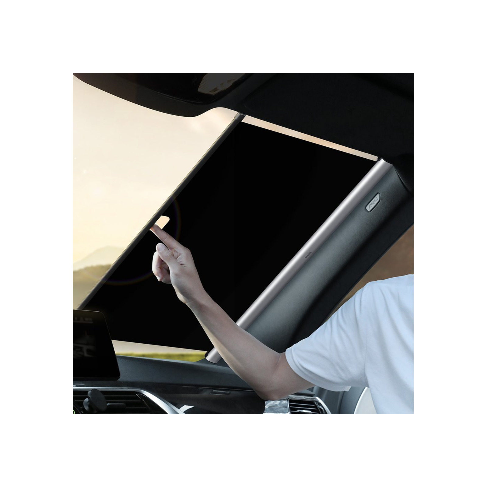 

Автомобильная рулонная шторка Baseus Auto Close Car Front Window Sunshade 58, CRZYD-A0S