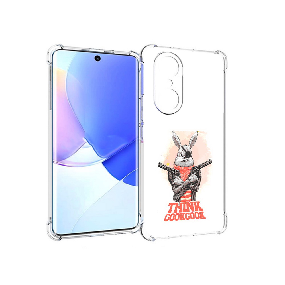 

Чехол MyPads Tocco для Honor 60 Pro кролик пират, Прозрачный, Tocco