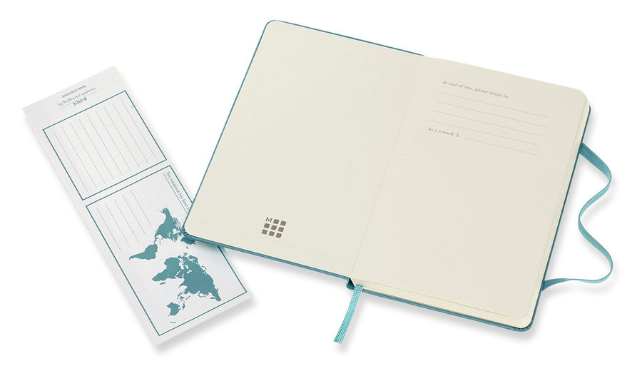 

Блокнот Moleskine Classic, 192стр, в линейку, твердая обложка, голубой [mm710b35]