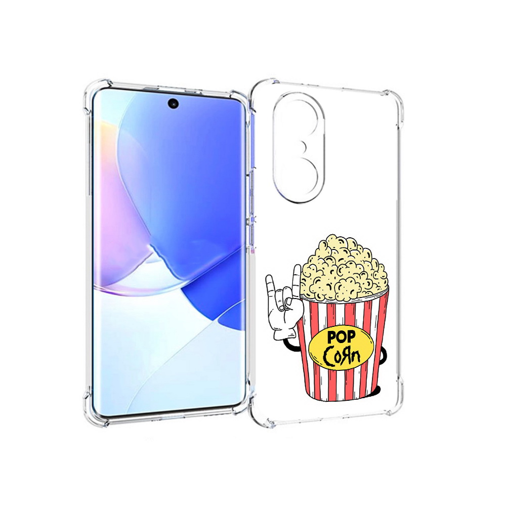 

Чехол MyPads Tocco для Honor 60 Pro крутой попкорн, Прозрачный, Tocco
