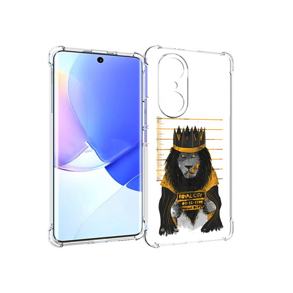 

Чехол MyPads Tocco для Honor 60 Pro лев в законе, Прозрачный, Tocco