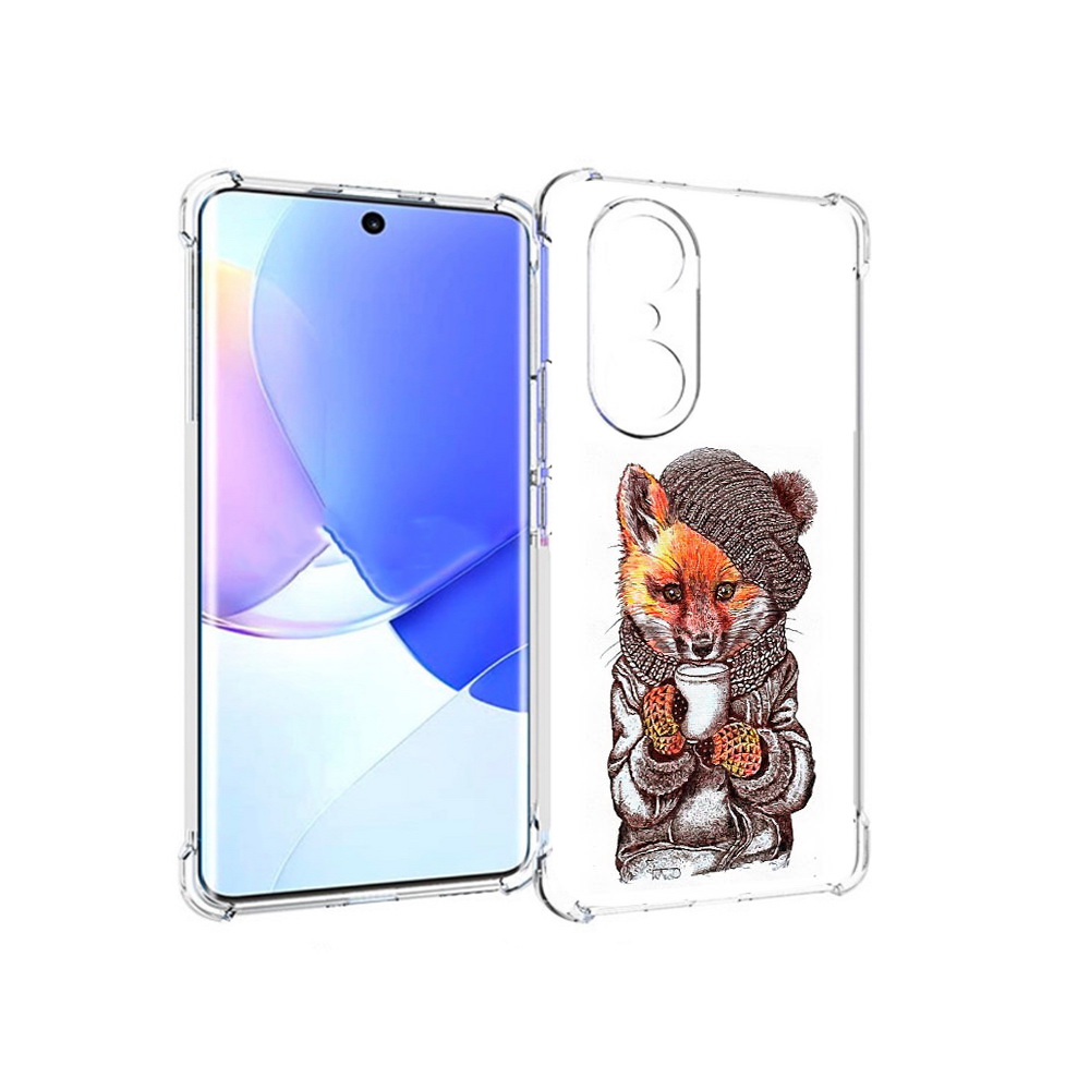 

Чехол MyPads Tocco для Honor 60 Pro лиса в шапке, Tocco