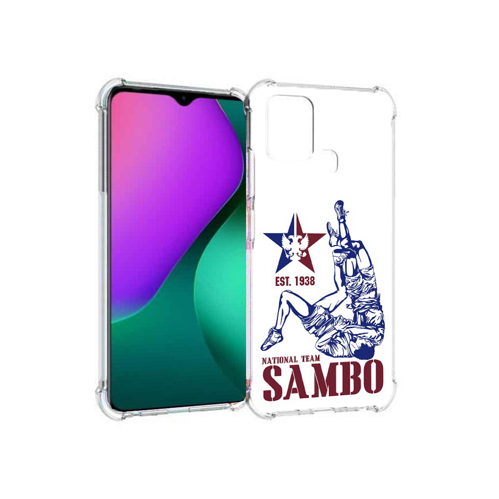 

Чехол MyPads Tocco для Infinix Hot 10 Play единоборства самбо, Прозрачный, Tocco