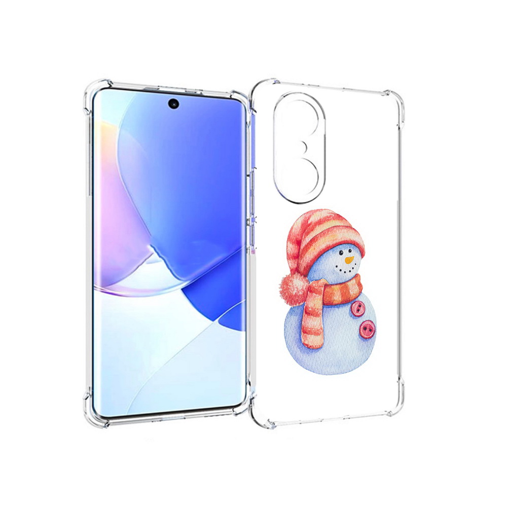 

Чехол MyPads Tocco для Honor 60 Pro Веселый снеговик, Прозрачный, Tocco