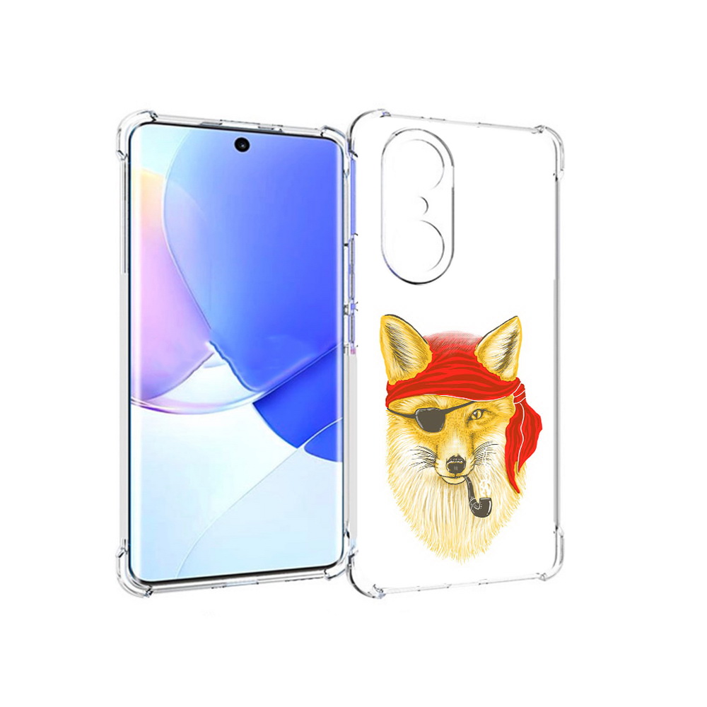 

Чехол MyPads Tocco для Honor 60 Pro лиса-пират, Прозрачный, Tocco