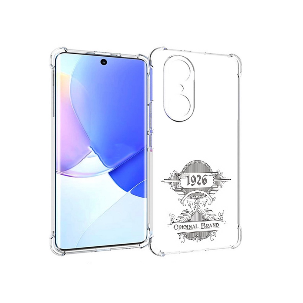 

Чехол MyPads Tocco для Honor 60 Pro логотип черно белый, Прозрачный, Tocco