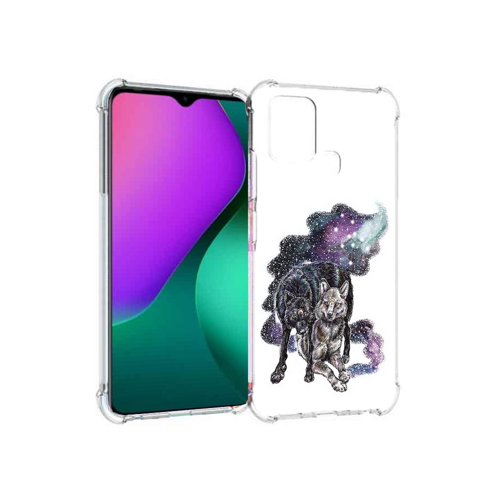 

Чехол MyPads Tocco для Infinix Hot 10 Play звездные волки, Прозрачный, Tocco