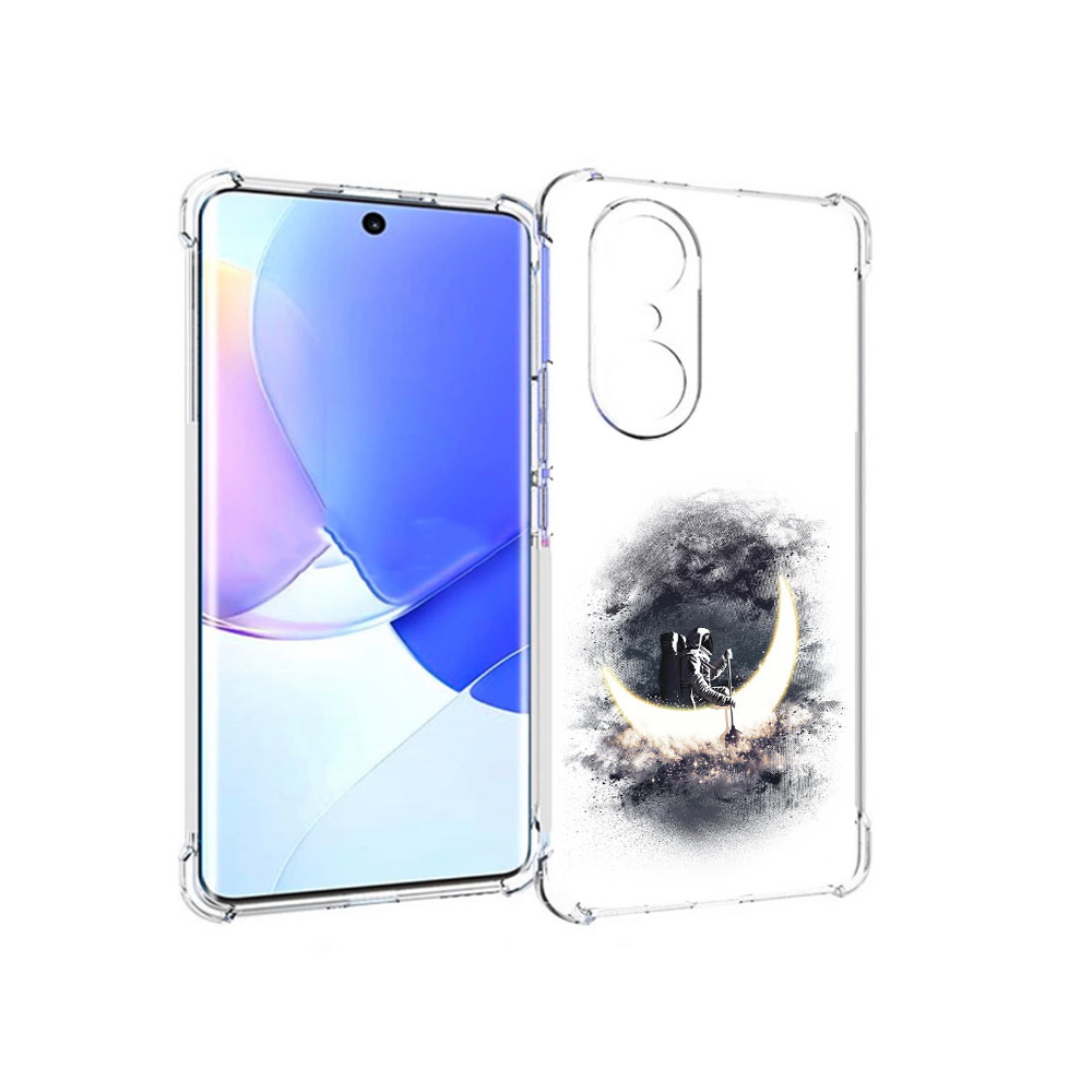 

Чехол MyPads Tocco для Honor 60 Pro лунный путешественник, Прозрачный, Tocco