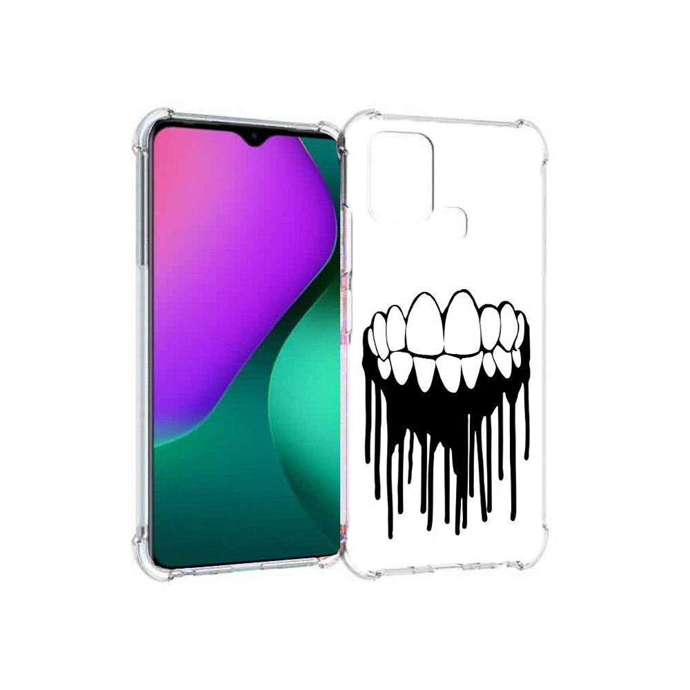 

Чехол MyPads Tocco для Infinix Hot 10 Play зубы, Прозрачный, Tocco