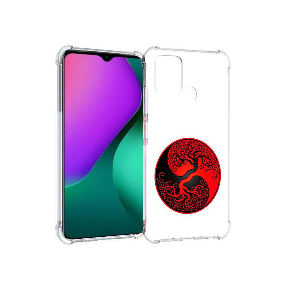 

Чехол MyPads Tocco для Infinix Hot 10 Play инь янь дерево, Прозрачный, Tocco