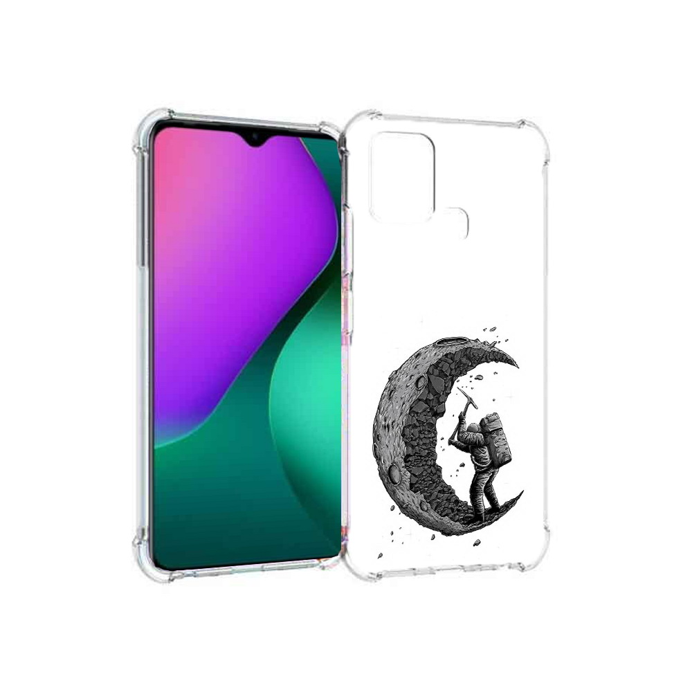 

Чехол MyPads Tocco для Infinix Hot 10 Play камненная луна, Прозрачный, Tocco