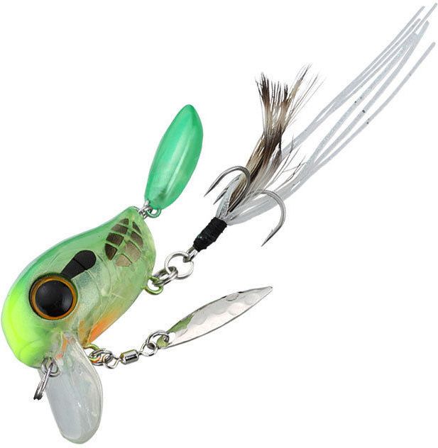 

Воблер Jackall MICRO TAPPY # Chartreuse Grass Hopper, Прозрачный;зеленый;оранжевый, MICRO TAPPY
